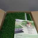 BurgeonNest Dog Grass Pad with Tray 35"x24", Includes Reusable Artificial Turf for Dog Litter Box, Ultra-Absorbent Washable Pee Pad & EVA Material Tray for Balcony, Apartment & Indoor/Outdoor Use