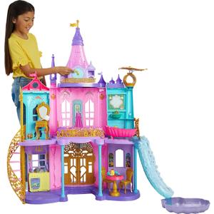 Mattel Disney Princess Toys, Ultimate Castle 4 Ft Tall with Lights & Sounds, 3 Levels, 10 Play Areas and 25+ Furniture & Pieces, Inspired by Disney Movies