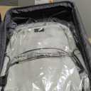 Kenneth Cole REACTION Madison Square Lightweight Hardside Chevron Expandable Spinner Luggage, Slate, 2-Piece (20" Carry On + Sophie Backpack)