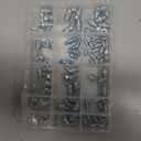 100 PCS SAE & Metric Grease Fittings Kit - Hydraulic Zerk Assortment 1/4" 1/8" M6 M8 M10 with Straight, 45, and 90 Degree Heads for Automotive and Industrial Use, Galvanized Steel Set