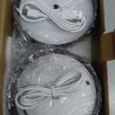 2 Pack Wireless Bottle Lamp, Wireless Bottle Lamp Shade with 3 Color Temperature, Rechargeable Stepless Dimming LED Bottle Lights for Any Bottle, Desk Lamp for Bedroom Restaurant Bar - Black