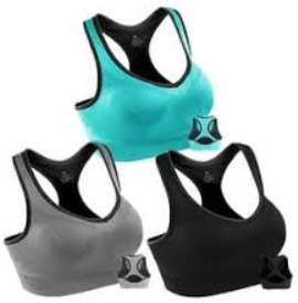 Racerback Sports Bras for Women with Pads - High Impact Athletic Tank Tops for Yoga and Workout Brassieres Bra 3 PCS