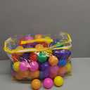 Hovenlay Ball Pit Balls Phthalate Free BPA Free Crush Proof Plastic - 7 Bright Colors in Reusable Play Toys for Kids with Storage Bag