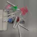 WILLBOND 200 Pieces 20 Color Cat Claw Caps with 10 Pcs Adhesive Glues and 10 Pcs Applicators Cat Claw Covers Nail Tips with Instruction for Pets Cats