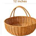 Berdeng Fruit Bowl for Kitchen Counter, Large Fruit Basket with Handle, Suitable for Storing Fruits, Vegetables, Bread, Candys and Snacks