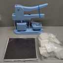 MK.Bear Fridge Magnet Button Maker Machine 50mm/1.97 inchSquare-Shaped Pin Maker Machine for Refrigerator Magnet, DIY Square Button Press Machine with 100 Sets Fridge Magnet Button Maker Supplies