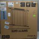 29"-40" Baby Gate for Stairs, Auto Close Stroller Friendly Dog Gate Indoor for Doorways, Pressure Mounted Baby Gate, Easy Walk Through Gate for Children & Pets, Black
