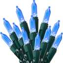 Joiedomi Blue LED Christmas String Lights,100 Count Mini Fairy Light with 26.4 FT Green Wire,Lighting Decor for Indoor Outdoor Patio Dorm Classroom Bedroom Holiday Festival