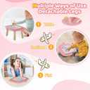 Kikidex Magnetic Drawing Board, Toddler Girl Toys for 1-2 Year Old, Doodle Board Pad Learning and Educational Toys for 1 2 3 Year Old Baby Kids Birthday Gift(Soft Pink)