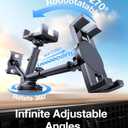 Coolpow Tablet Holder for Car ipad Holder for CarWindshield+Dash Suction Cup ipad Mount for Truck Stand360 Tablet Car Mount Mother's Day for All 4.7"-12.9" Apple iPad Samsung Galaxy Tab