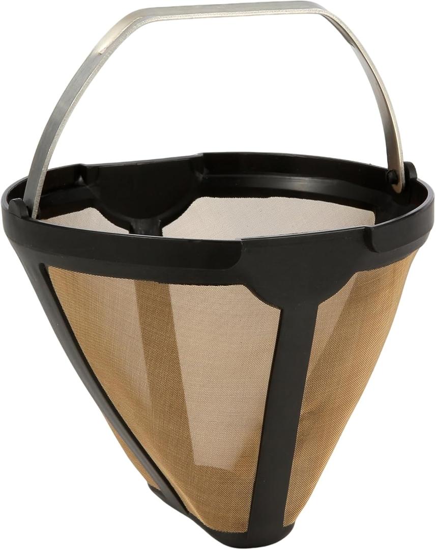 Replacement for CE250 CE251 Coffee Permanent Gold Tone Filter, Compatible with Ninja 12-Cup Programmable Coffee Brewer
