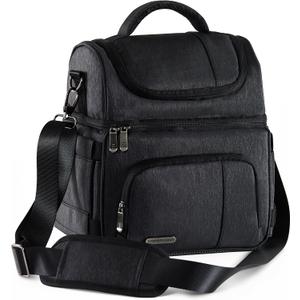Bentoheaven Cooler Lunch Bag for Men & Women, 15L for Work, Gray