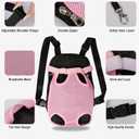 FEimaX Dog Carrier Backpack Pet Legs Out Front Cat Travel Bag, Adjustable Puppy Backpacks Carriers Hands-Free for Small Medium Dogs Cats Hiking Traveling Camping Daily Walking