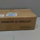 No Drill Window AC Support Bracket: Adjustable Air Conditioner Support Bracket, Heavy Duty, Fits Single & Double-Hung Windows, Universal Units for 5000-24000 BTU, Up to 350 lbs