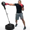 TechTools Punching Bag with Stand, Boxing Bag for Teens & Adults - Height Adjustable - Speed Bag for Training, Boxing Equipment, Stress Relief & Fitness, Professional