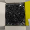 upHere Big Airflow 2 x 120mm x 25mm Computer Fan with AC Plug Cabinet Fan 100V 240V AC Power Supply,DC 12V 5 Speed Controller, for Router Mining Machine Chassis Server Workstation Cooling