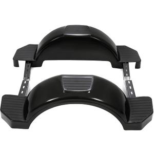 Set of 2 Single Axle Trailer Fenders 13" Wheels Tire Skirt Boat(Black)