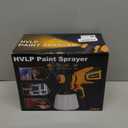 Paint Sprayer, 700W HVLP Spray Gun with Cleaning & Blowing Joints, 4 Nozzles and 3 Patterns, Easy to Clean, for Furniture, Cabinets, Fence, Walls, Door, Garden Chairs etc. VF803 (Yellow)