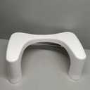 Squatty Potty Simple Curve Bathroom Toilet Stool 7" White