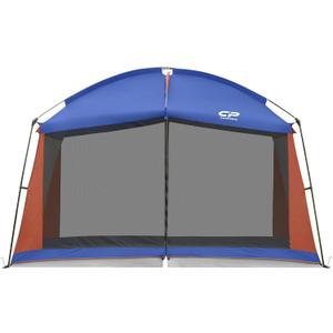 CAMPROS CP Screen House 12 x 10 Ft Screened Mesh Net Wall Canopy Tent Screen Shelter Gazebos for Patios Outdoor Camping Activities - Blue