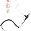 commountain 3.5mm Listen Only Earpiece Compatible with Speaker Mic, Acoustic Tube Receive Only Headset with 3 Earmolds, for Police Security and Law Enforcement Use
