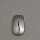 Wireless Bluetooth Mouse Rechargeable Long Lasting Dual Mode - BT 5.2 & 2.4G Silent RGB LED Mice, Slim Portable Ergonomic Mouse for Laptop/PC/Tablet/MacBook/iPad/Apple Devices(Silver)