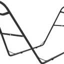 Outsunny Hammock Stand for 2 Person, Portable Adjustable Steel Frame Hammock Stand with Weather Resistant Finish, for 9-14ft Hammocks, 10.3', 550 lbs. Capacity, Black