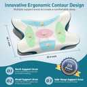 Cervical Pillow for Neck Pain Relief - Ergonomic Neck Pillow for Sleeping Contour Memory Foam Pillows for Neck Support, Orthopedic Bed Pillow for Side Back Stomach Sleepers