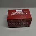 Blue and White Christmas Lights Outdoor, 33ft 400 LED Icicle Lights for Outside, Plug in Twinkle Lights with Clear Wire 8 Modes Timer Waterproof for House Holiday Xmas Patio Porch Exterior Decorations