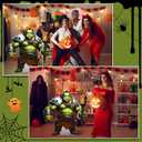 Amyhill 3.7 ft Orc Warrior Cardboard Cutout Life Size Stand up Halloween Angry Evil Green Ogre Backdrop Photo Props Standup for Fantasy Themed Halloween Party Decoration