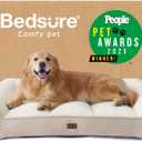 Bedsure Orthopedic Dog Beds Large - 48x74 Extra Thick Supportive Dogs Couch with Waterproof Washable Cover, XL Plus Extra Large Pet Bed Sofa with Soft Plush Sherpa and Nonskid Bottom, Cream