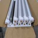 75w 8ft Led Bulbs, 9500lm 5000k 8' Led Bulb, V Shaped Clear Cover T8 Led Tube Lights 8ft, T8 Led Bulbs 8 Foot, 8' Led Replacement for T8 T10 T12 F96t12 Tubes