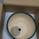 G EPGardening Ceramic Pots for Plants - 9 Inch Ceramic Planter for Indoor Plants, Round Planter with Drainage and Saucer, Modern Flower Pots for Outdoor, House Decor, Garden Gifts, Green