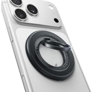 Andobil [2025 3rd Gen] Magnetic Phone Grip for MagSafe [Sability Max] Stronger Two-Sided Magnet Cell Phone Ring Holder Compatible with MagSafe Accessories, iPhone 17 Pro Max Air 16 15 14 13 12, Black