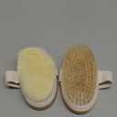 2 Pack Dry Brushing Body Brush, Natural and Soft Bristle Shower Brush for Body Cleaning, Exfoliating Bath Brush for Lymphatic Drainage Improve Circulation, Body Exfoliator Scrubber for Women Men