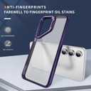 Starhemei for Galaxy S24 FE 5G Case, Camera Invisible Bracket Anti Drop Protective Case, Slim Soft Silicone Rubber & Hard Back Shockproof Phone Case for Samsung Galaxy S24 FE 5G (Purple)