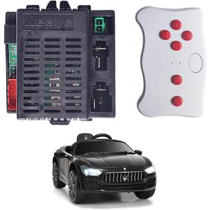 JRRXM 12Volt Weelye RX23 RX18 RX43 2.4G Bluetooth Receiver Control Box Speed Controller Circuit Board Conversion Kit for Power Wheels Upgrade,Kids Ride On Toys Car Replacement Parts Accessories