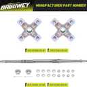 Rear Axle Shaft with Wheel Hub for Yamaha Raptor 660R YFM660R 2001-2005