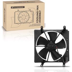 A-Premium Engine Radiator Cooling Fan Assembly | Compatible with Select Honda & Acura Models - Accord 1994-1997, Prelude 1997-1998, CL 1997 - Replace# 67458875ABC