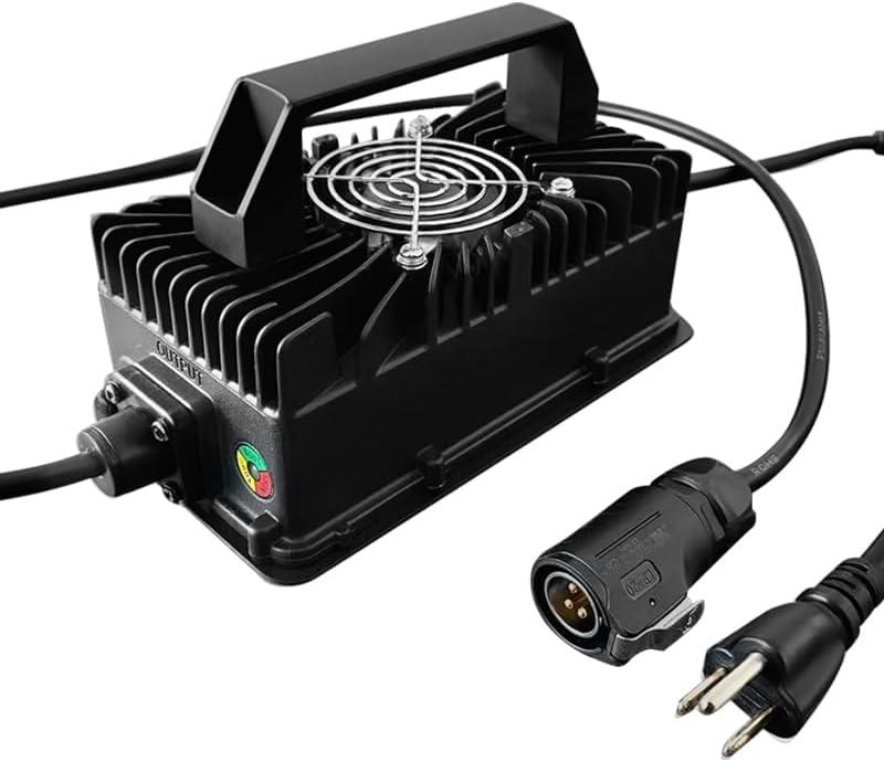 67.2V 10A Battery Charger for Sur Ron X LightBee, Waterproof Lithium-ion Power Adapter with Cooling Fan, efficient Lithium-ion Charger