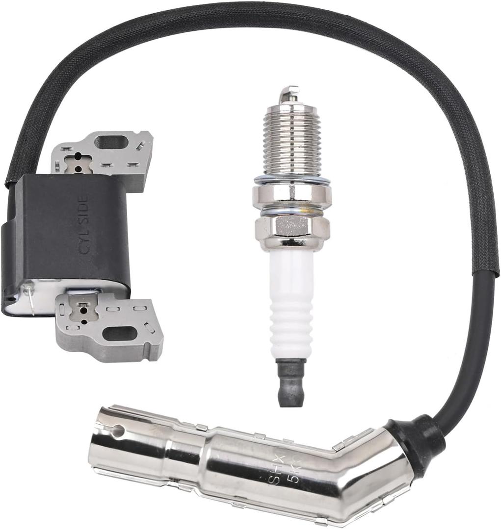 FitBest 595304 Ignition Coil Magneto Armature replace 799650 592841 795315 492341 fits Briggs and Stratton 17HP 17.5HP 19.5HP 20HP Intek OHV Engine Poulan Craftsman MTD Troy-Bilt Lawn Mower