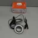 10X Magnifying Glass with Light, Clip on Mganifier with Light, 48 LED Desk Magnifying Glass wtih Clamp, 3 Modes Dimmable Magnifying LED Lamps for Bed Work Crafts DIY Repair (Black)