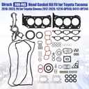 2GR-FKS Head Gasket Kit Fits for Toyota Tacoma Sienna 3.5L V6 | Fit for Toyota Tacoma 2016-2023, Fit for Toyota Sienna 2017-2020, 11214-0P010, 04111-0P244