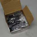 20 Pcs Pegboard Accessories Clips Pegboard Clips Metal Accessories Hook Attachment Peg Board Clip for Crafts Kitchen Bathroom Room Office Wall Organize Storage Display (Black and White)