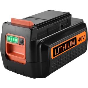 40 Volt MAX 3.0Ah Lithium Replacement Battery for Black and Decker 40V Battery LBX2040 LBXR36 LBXR2036 LST540 LCS1240 LBX1540 LST136W Black+Decker Lithium Battery