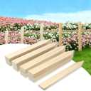 30 Pcs 12 Inch Wooden Garden Stakes, Wooden Stakes for Signs, Grade and Survey Stakes for Plant Support, Silt Fence, Farm Survey Boundaries, Baselines
