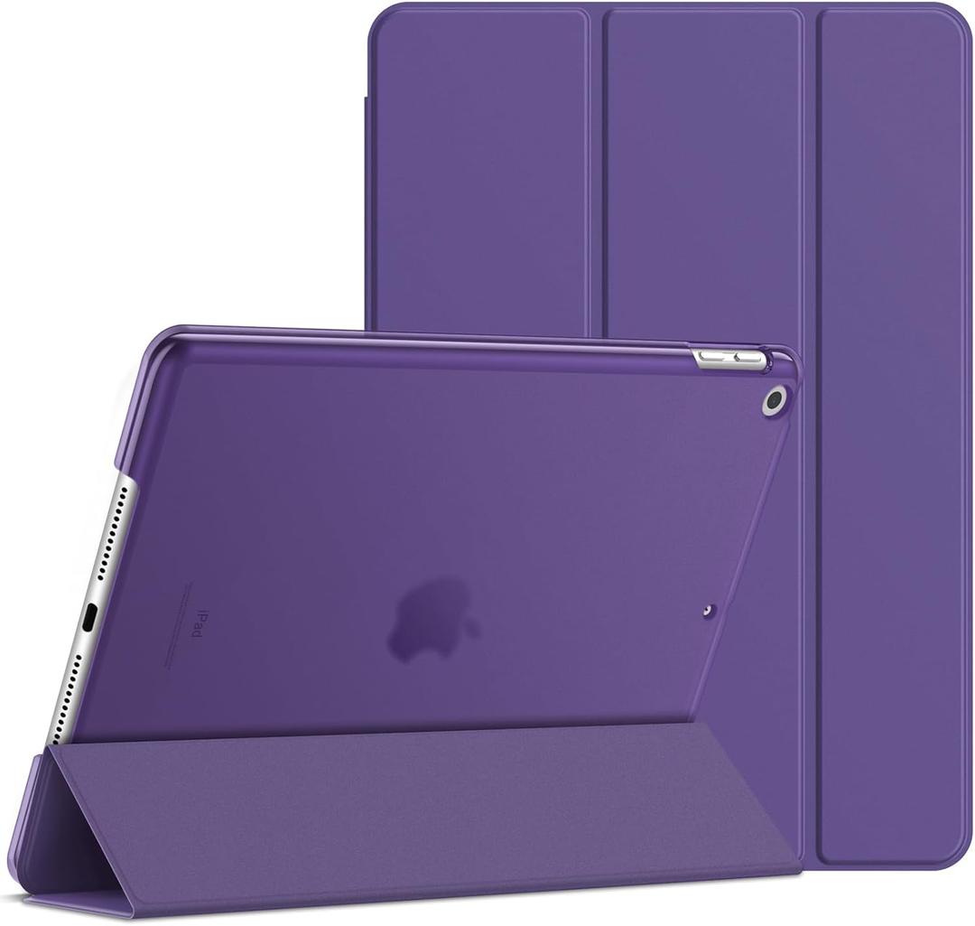 JETech Case for iPad 10.2-Inch (2021/2020/2019 Model, 9/8/7 Generation), Auto Wake/Sleep Cover (Purple)