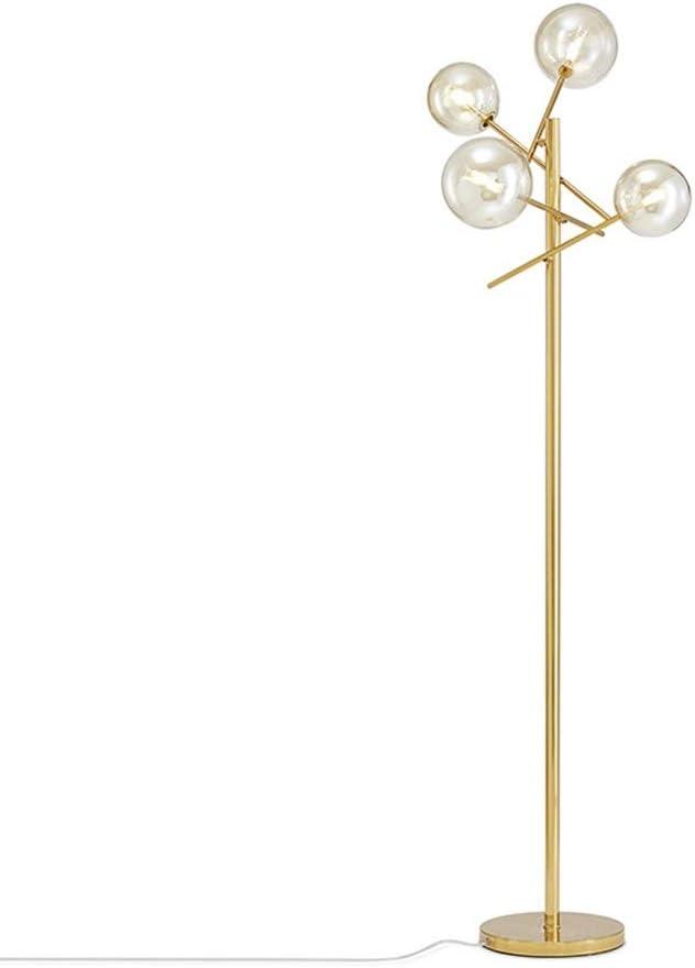 TD00145 Sputnik Chandelier Floor Lamp for Bedroom,4-Lights Glass Shade Floor Lamps for Living Room, Brass/Gold TD00145 Sputnik Chandelier Floor Lamp for Bedroom,4-Lights Glass Shade Floor Lamps for Living Room, Brass/Gold