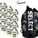 Select Club DB Soccer Ball (4, White/Black V22 - 12-Ball Pack)