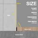 Peel and Stick Baseboard Trim, 4 Inch Rubber Baseboard Vinyl Wall Base, Flexible Baseboard Molding Trim, Adhesive Baseboard Trim Rubber Cove Base(100Ft, Beige)